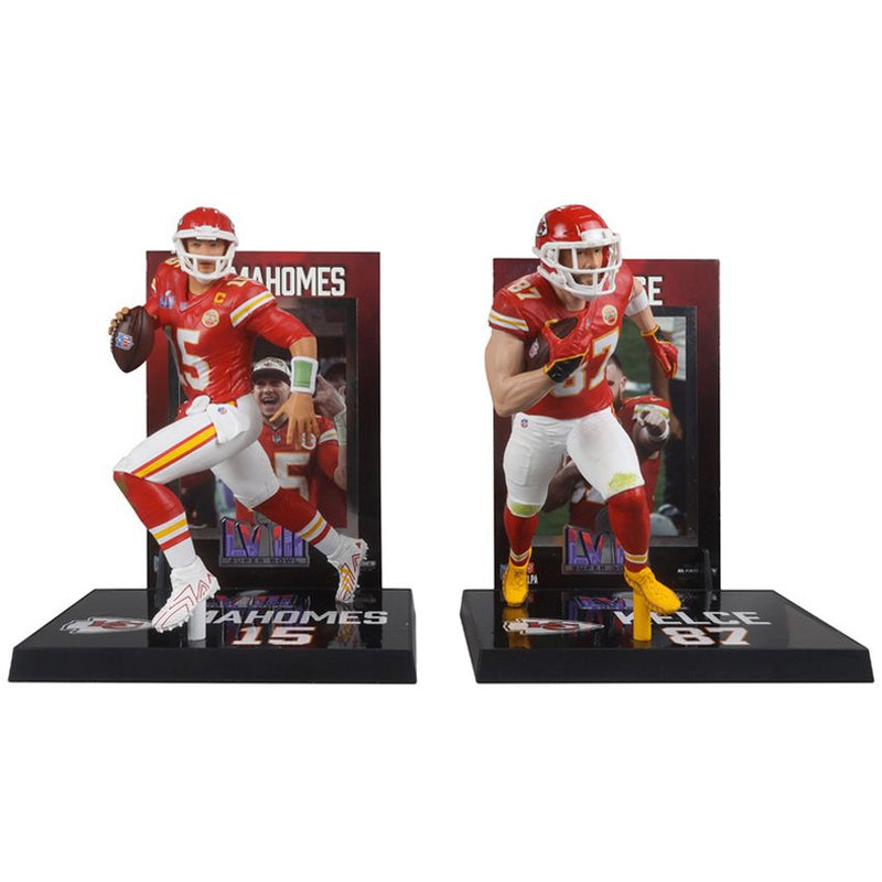 Figura Coleccionable Kansas City Chiefs Legacy Series Kelce LVIII Mahomes McFarlane