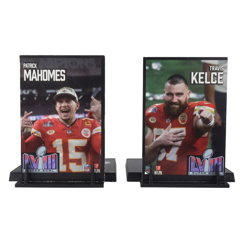 Figura Coleccionable Kansas City Chiefs Legacy Series Kelce LVIII Mahomes McFarlane