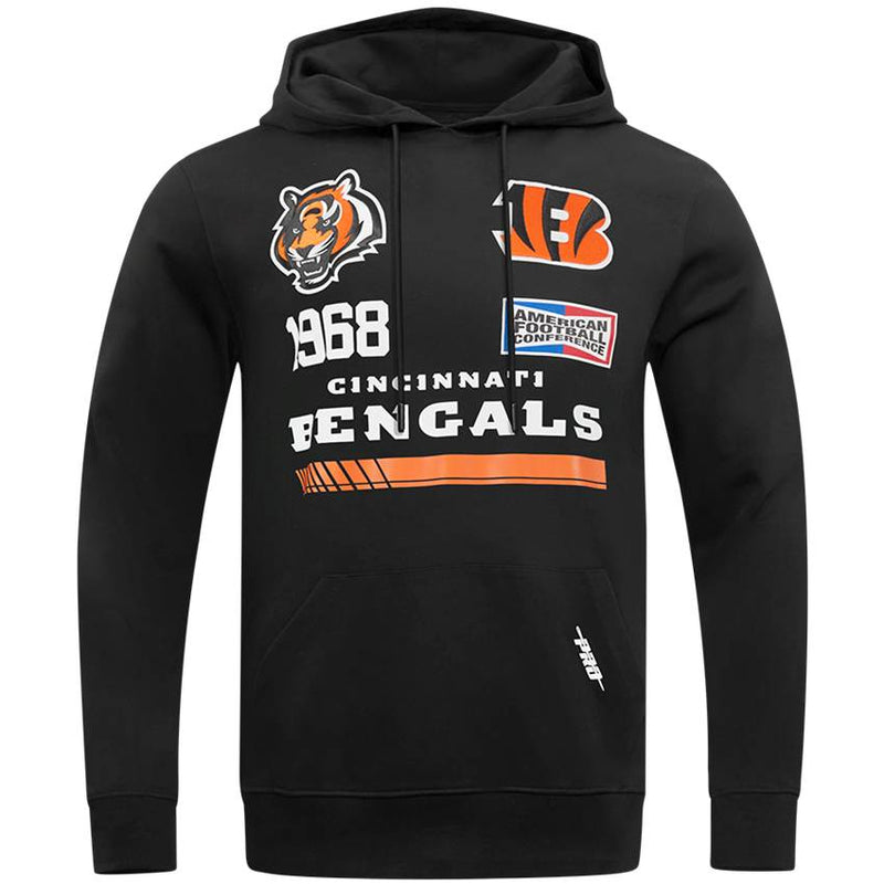 Sudadera Cincinnati Bengals Fast Lane Pro Standard Negro