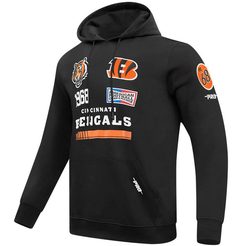 Sudadera Cincinnati Bengals Fast Lane Pro Standard Negro