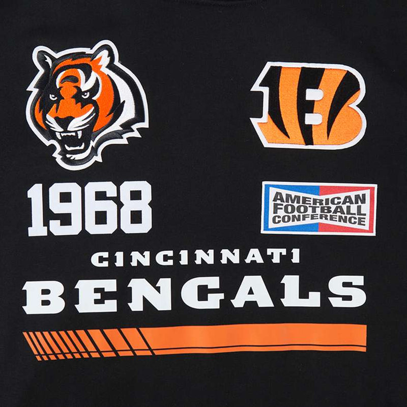 Sudadera Cincinnati Bengals Fast Lane Pro Standard Negro