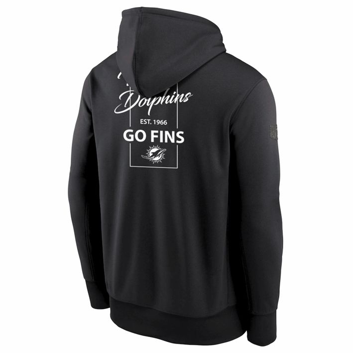 Sudadera con Capucha Miami Dolphins Blackwood Negro