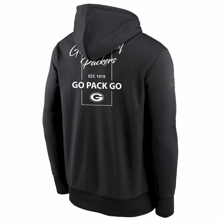 Sudadera con Capucha Green Bay Packers Blackwood Negro