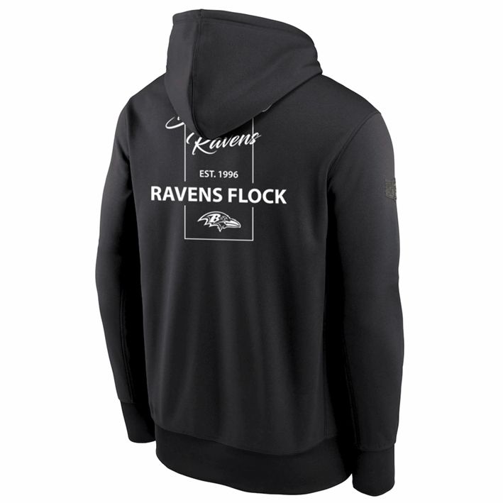 Sudadera con Capucha Baltimore Ravens Blackwood Negro