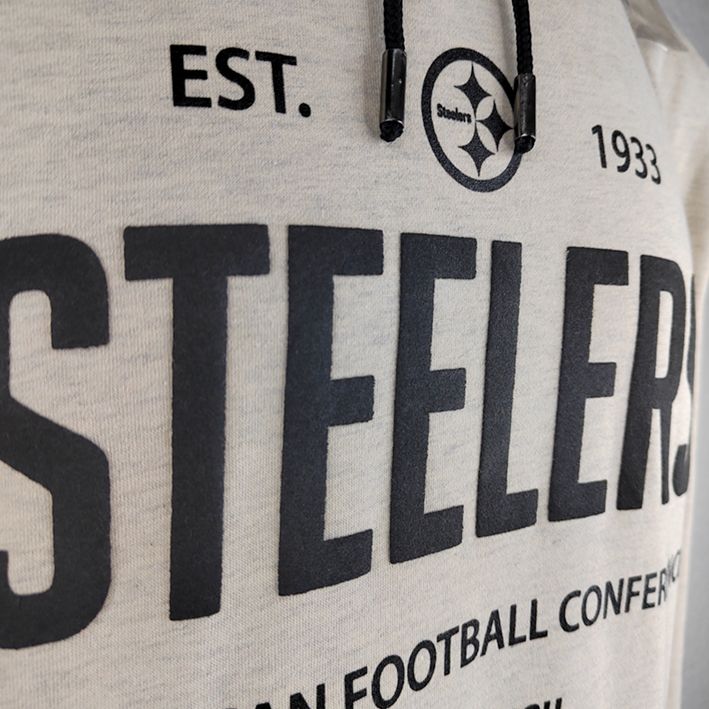 Sudadera con Capucha Pittsburgh Steelers Avena Beige