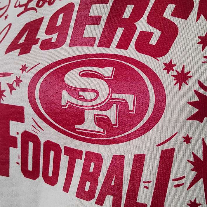 Sudadera con Capucha San Francisco 49ers Crop Top Mujer