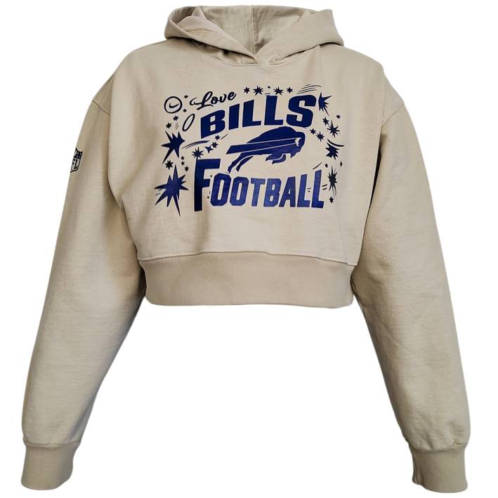 Sudadera con Capucha Buffalo Bills Crop Top Mujer
