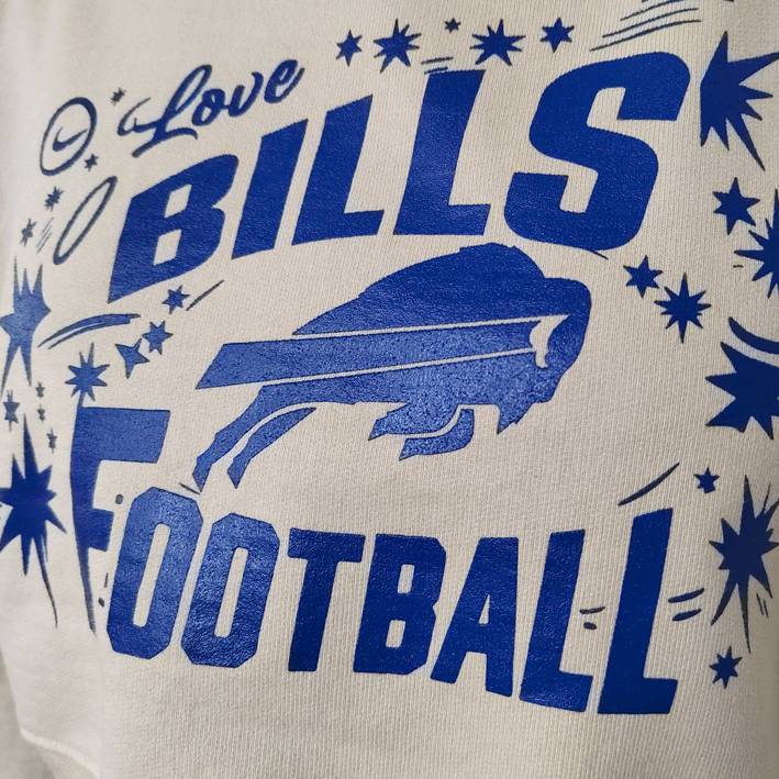 Sudadera con Capucha Buffalo Bills Crop Top Mujer