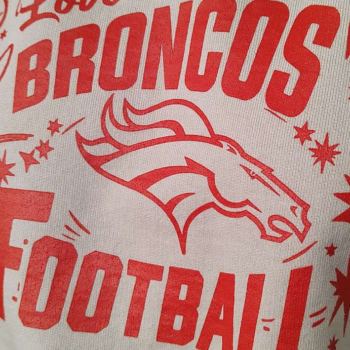 Sudadera con Capucha Denver Broncos Crop Top Mujer