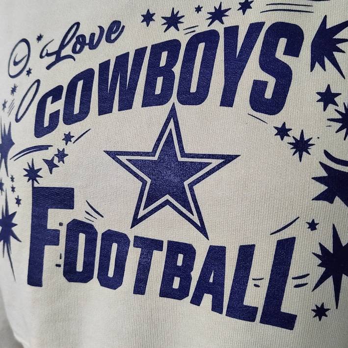 Sudadera con Capucha Dallas Cowboys Crop Top Mujer
