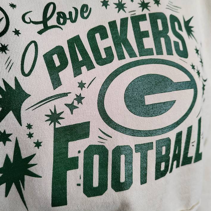 Sudadera con Capucha Green Bay Packers Crop Top Mujer