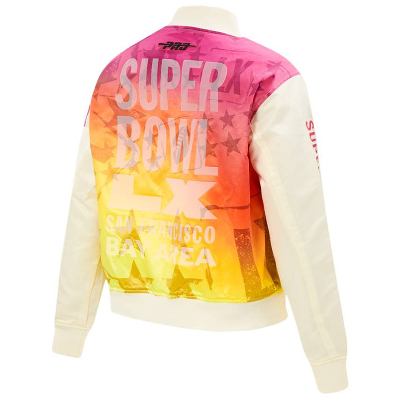 Chamarra Super Bowl LX Eggshell Pro Standard Mujer