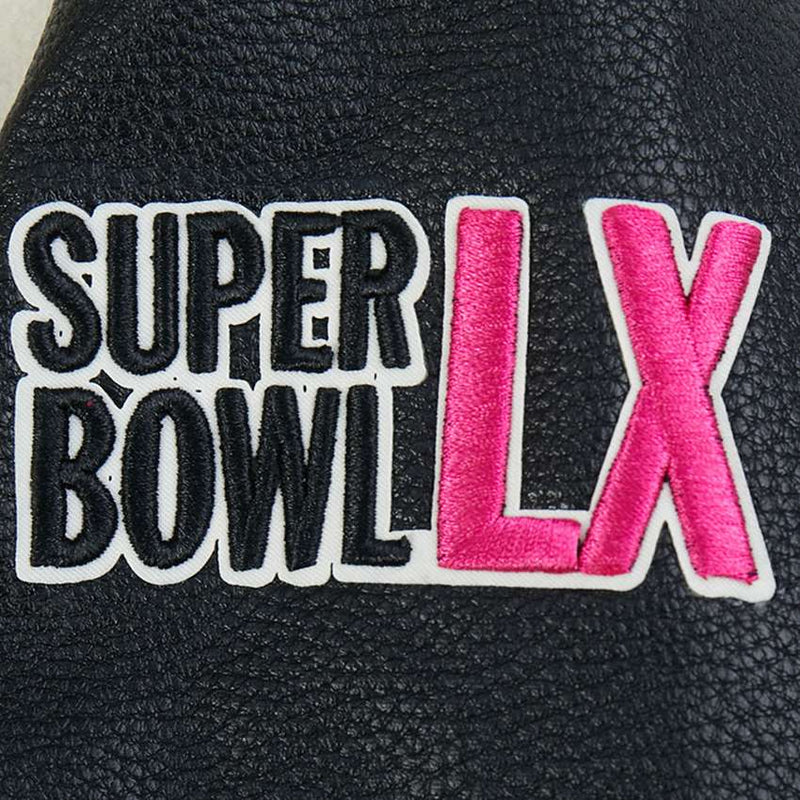 Chamarra Varsity Super Bowl LX Eggshell Pro Standard Mujer
