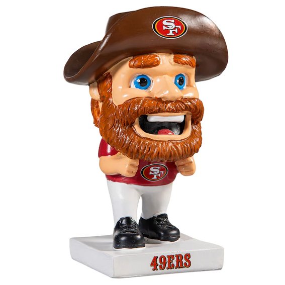 Figura Coleccionable San Francisco 49ers Big Head Mascot Evergreen Verde