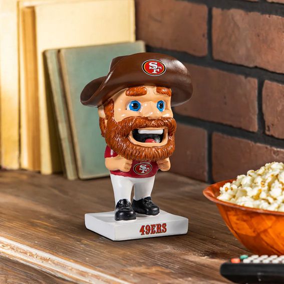 Figura Coleccionable San Francisco 49ers Big Head Mascot Evergreen Verde