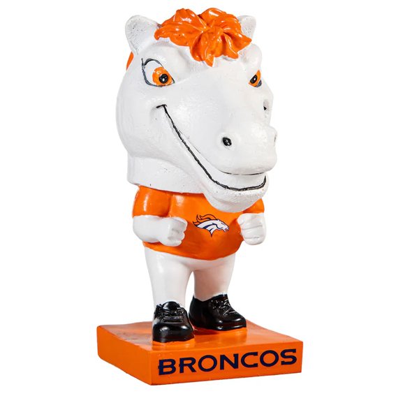 Figura Coleccionable Denver Broncos Big Head Mascot Evergreen Verde