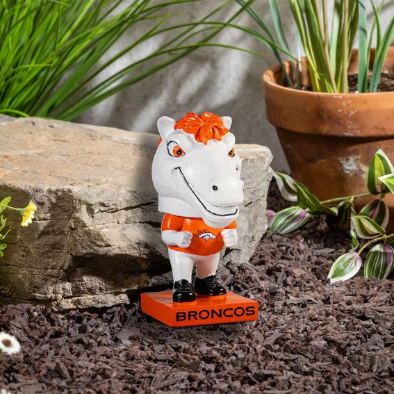 Figura Coleccionable Denver Broncos Big Head Mascot Evergreen Verde