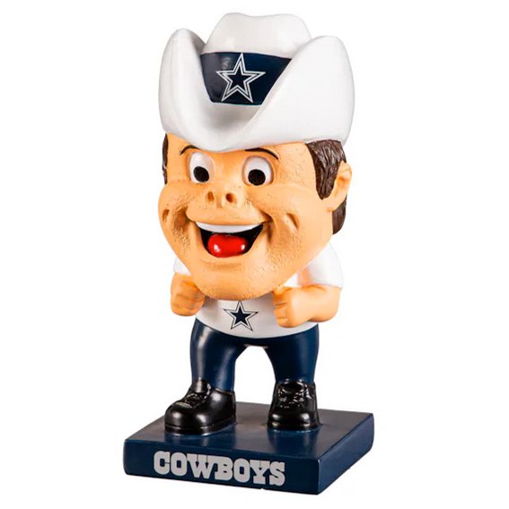 Figura Coleccionable Dallas Cowboys Big Head Mascot Evergreen Verde