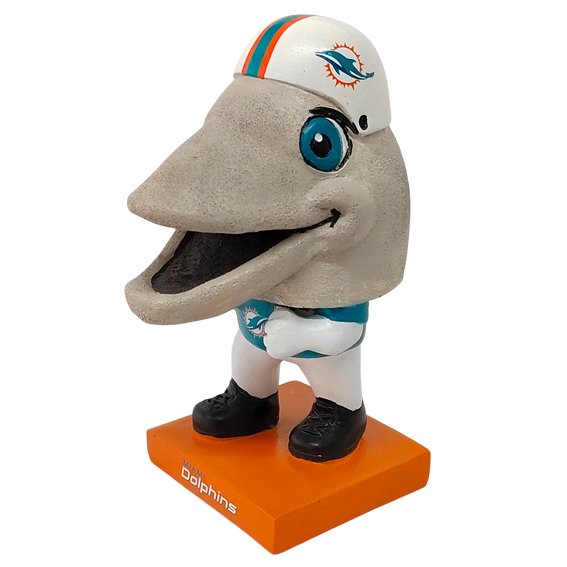 Figura Coleccionable Miami Dolphins Big Head Mascot Evergreen Verde