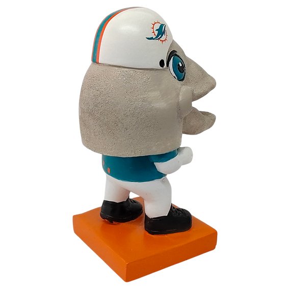Figura Coleccionable Miami Dolphins Big Head Mascot Evergreen Verde