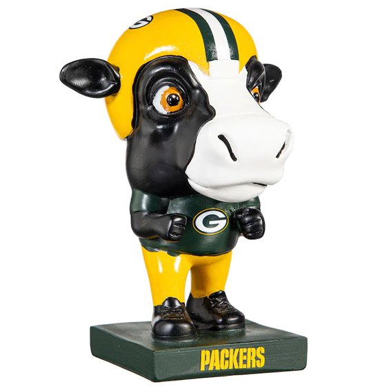 Figura Coleccionable Green Bay Packers Big Head Mascot Evergreen Verde