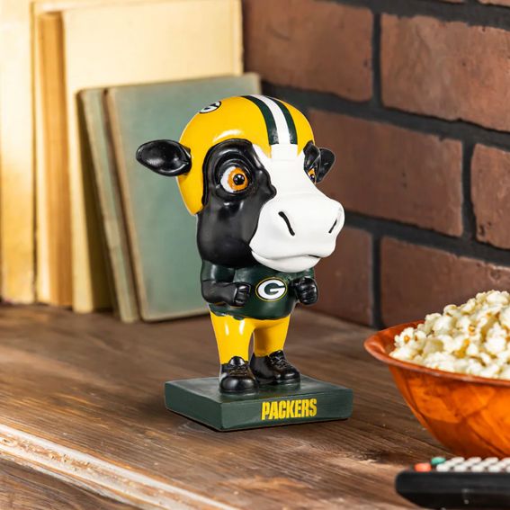 Figura Coleccionable Green Bay Packers Big Head Mascot Evergreen Verde