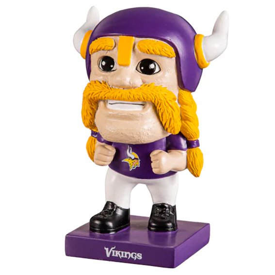 Figura Coleccionable Minnesota Vikings Big Head Mascot Evergreen Verde