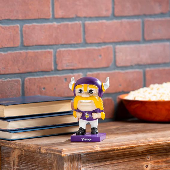 Figura Coleccionable Minnesota Vikings Big Head Mascot Evergreen Verde