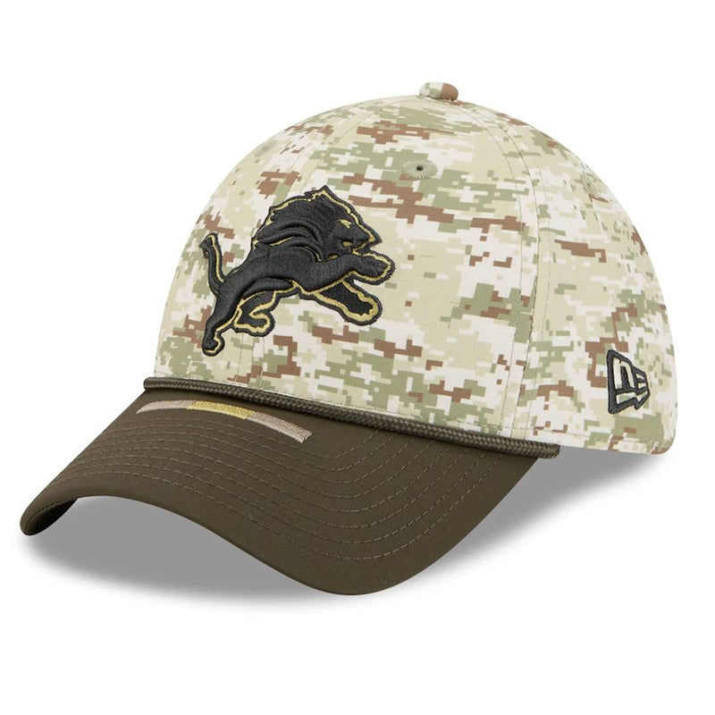 Gorra 39THIRTY Detroit Lions Salute to Service 2025 New Era Camuflaje