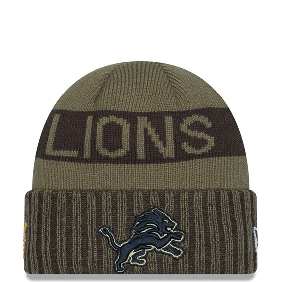 Gorro Beanie Detroit Lions Salute to Service 2025 Dkm New Era