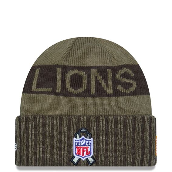 Gorro Beanie Detroit Lions Salute to Service 2025 Dkm New Era