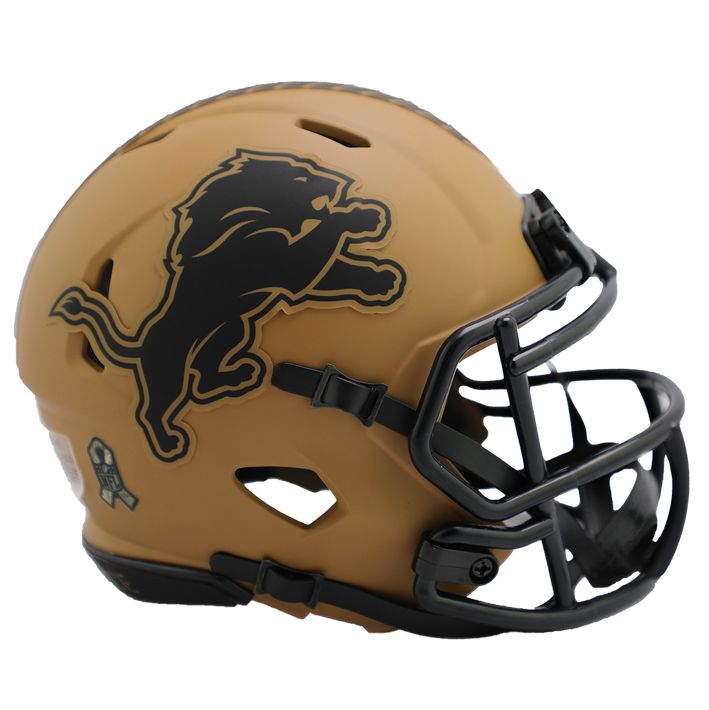 Minicasco Detroit Lions Speed Salute to Service 2023 Riddell