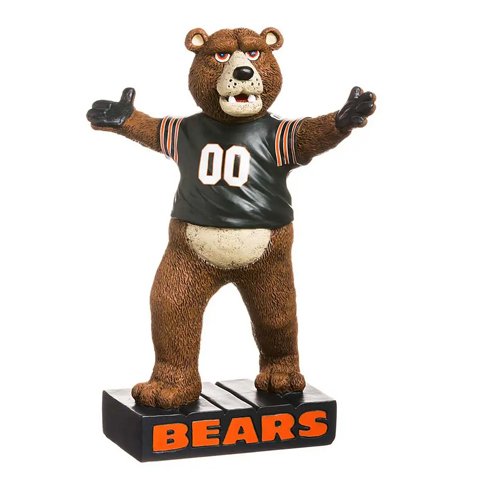 Figura Coleccionable Chicago Bears Mascot Statue Evergreen Verde