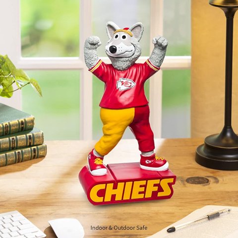 Figura Coleccionable Kansas City Chiefs Mascot Statue Evergreen Verde