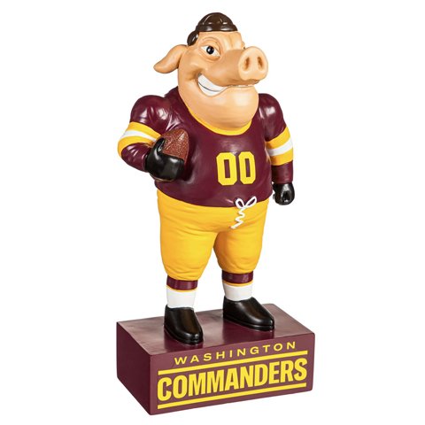 Figura Coleccionable Washington Commanders Mascot Statue Evergreen Verde