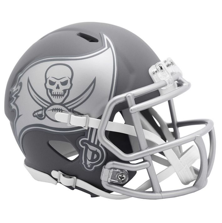 Minicasco Tampa Bay Buccaneers Speed Slate Riddell Gris Pizarra