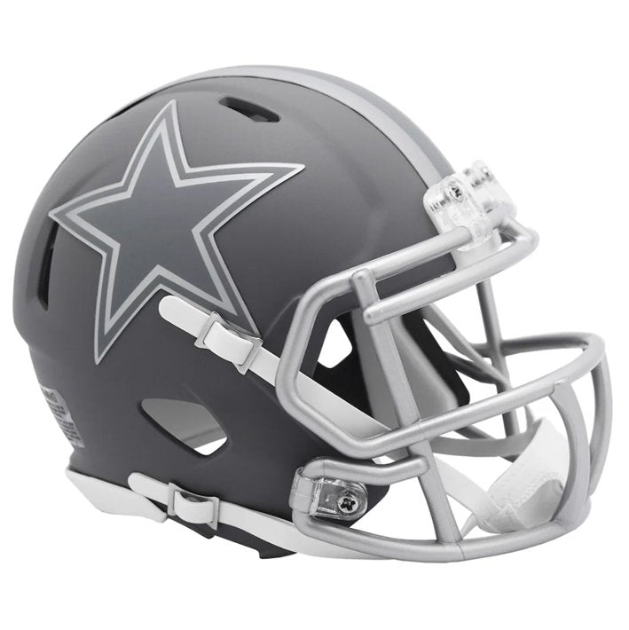 Minicasco Dallas Cowboys Speed Slate Riddell Gris Pizarra