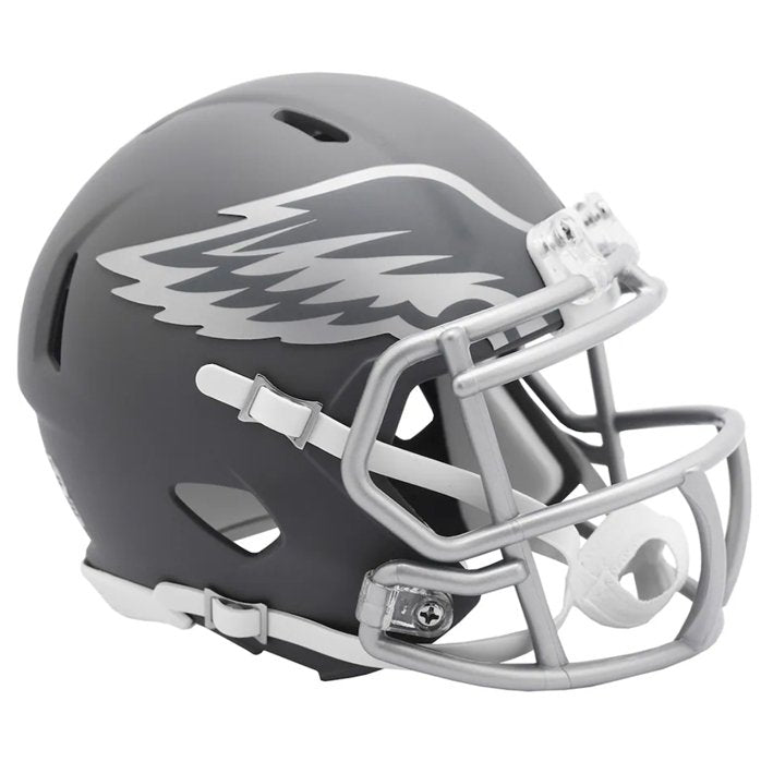 Minicasco Philadelphia Eagles Speed Slate Riddell Gris Pizarra