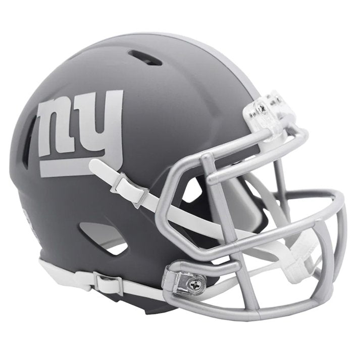 Minicasco New York Giants Speed Slate Riddell Gris Pizarra