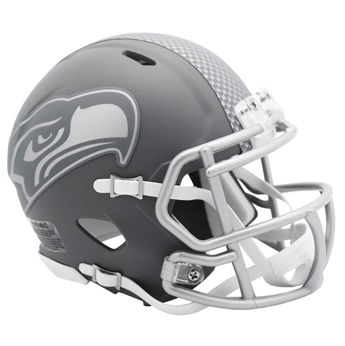 Minicasco Seattle Seahawks Speed Slate Riddell Gris Pizarra