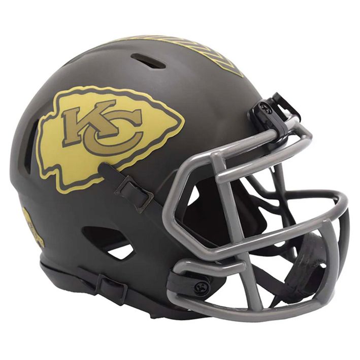 Minicasco Kansas City Chiefs Speed Salute to Service 2025 Riddell