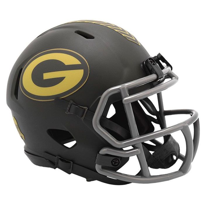 Minicasco Green Bay Packers Speed Salute to Service 2025 Riddell