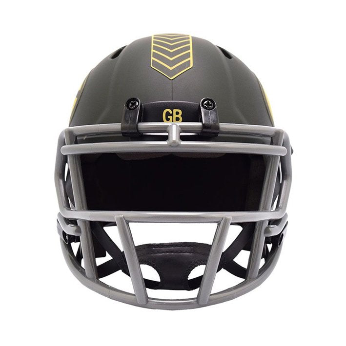 Minicasco Green Bay Packers Speed Salute to Service 2025 Riddell