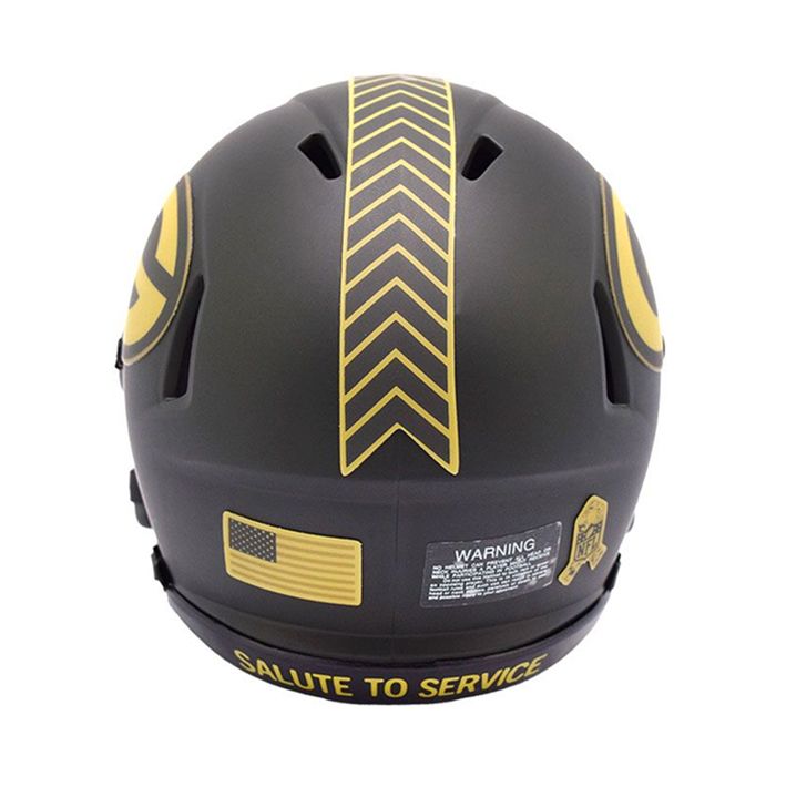 Minicasco Green Bay Packers Speed Salute to Service 2025 Riddell