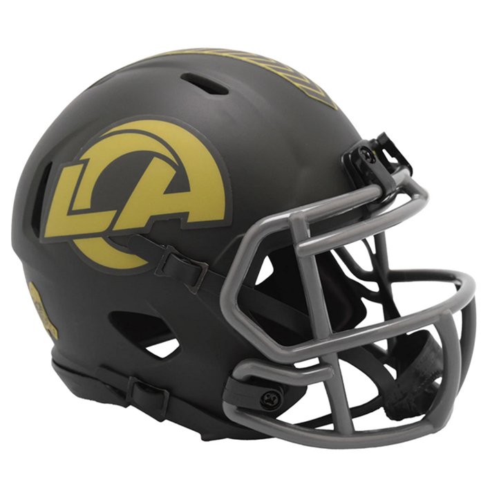 Minicasco Los Angeles Rams Speed Salute to Service 2025 Riddell