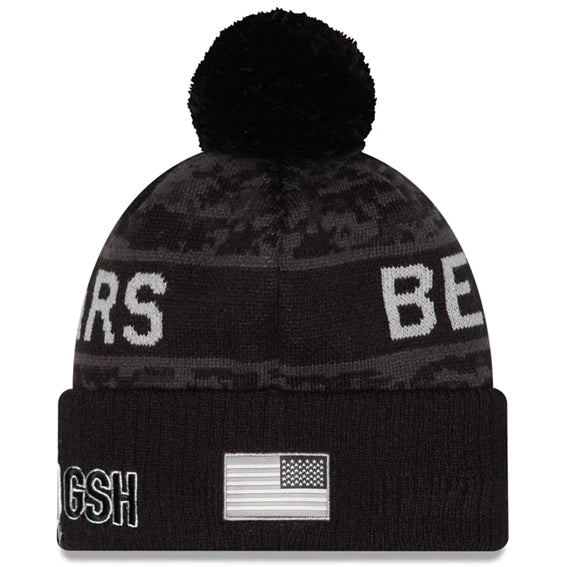 Gorro Beanie Chicago Bears Salute to Service 2026 New Era Negro