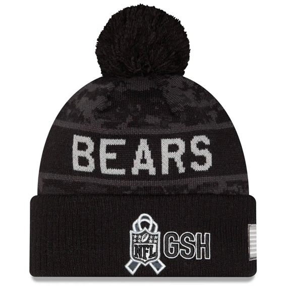 Gorro Beanie Chicago Bears Salute to Service 2026 New Era Negro