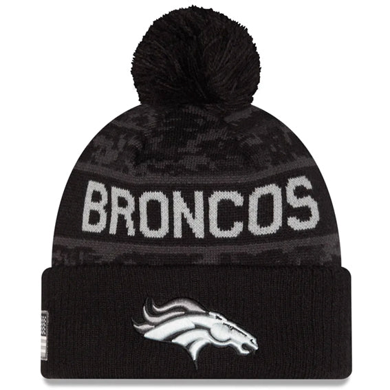 Gorro Beanie Denver Broncos Salute to Service 2026 New Era Negro