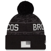 Gorro Beanie Denver Broncos Salute to Service 2026 New Era Negro