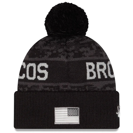Gorro Beanie Denver Broncos Salute to Service 2026 New Era Negro
